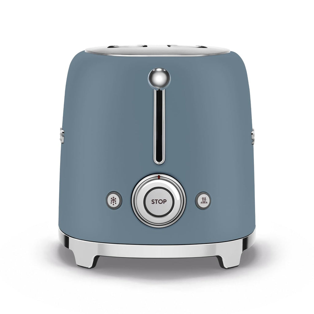 Smeg EEJB290 Breakfast Set,1.7L, 300W Storm Blue Kettle and 2 Slice Storm Blue Toaster, KLF03SBMUK/TSF01SBMUK