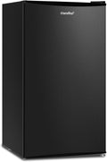 COMFEE' RCU60BL2UK(E) 60 Litre Freestanding Under Counter, 48cm Upright Freezer Adjustable Thermostat, Reversible Door, 4 Star Freezer Rating Drawer, Black [Energy Class E]