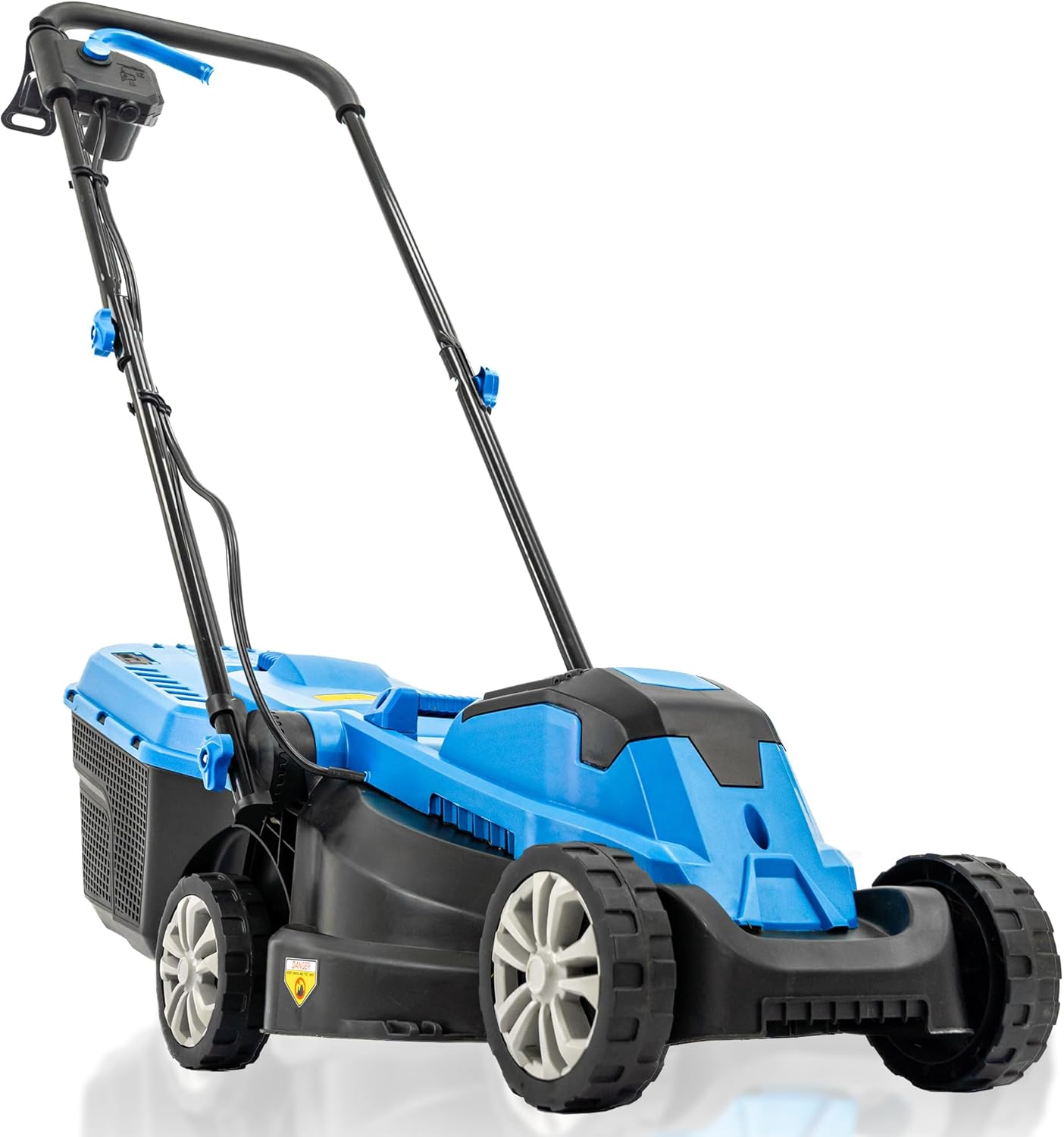 Hyundai 1300W Electric Lawn Mower – 33cm Lightweight Corded Lawnmower, 30L Grass Box, Foldable Handle, 3 Cutting Heights, Ideal for Small Gardens - 3 Year Warranty