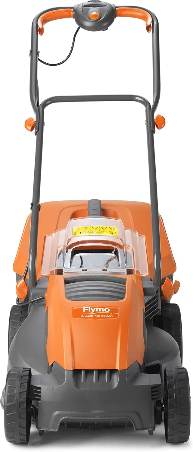 Flymo Speedi-Mo 360VC Electric Rotary Lawn Mower, 1500W, 36cm Cutting Width, 40 L Grass Box, 967663301