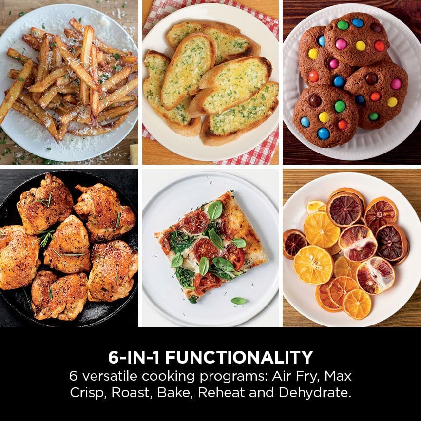 Ninja SL300UK Double Stack Air Fryer 7.6L – Dual Drawer, 6 Functions, Space Saving, Black