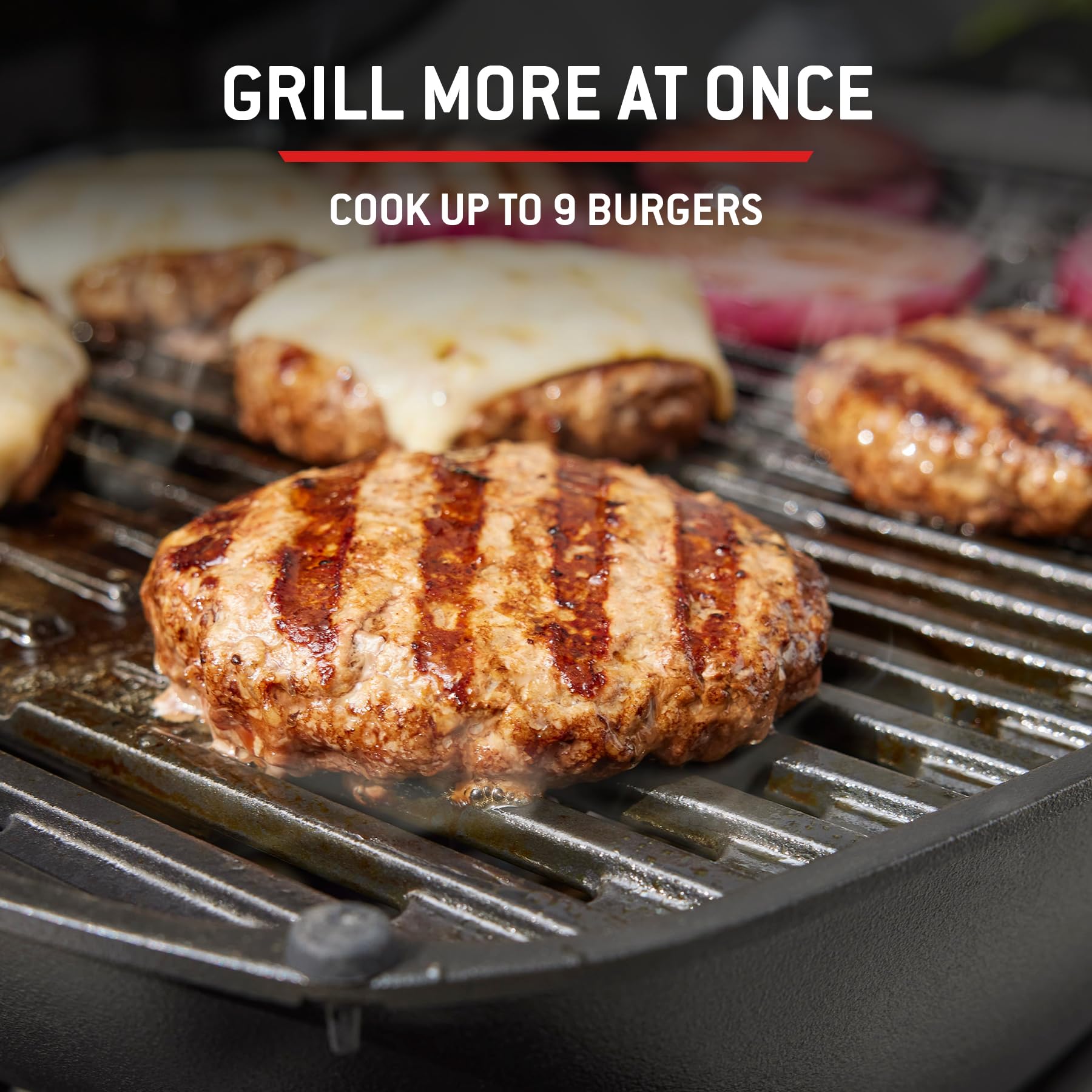 Weber Q 1100N Gas Barbecue/Portable Lightweight Grill for Camping, Patios and Balconies with High Efficiency Burner, Porcelain-Enamelled Cast Iron Grates and Electronic Ignition, Midnight Black