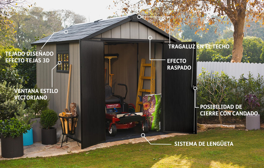Keter 759 Oakland Shed - Grey